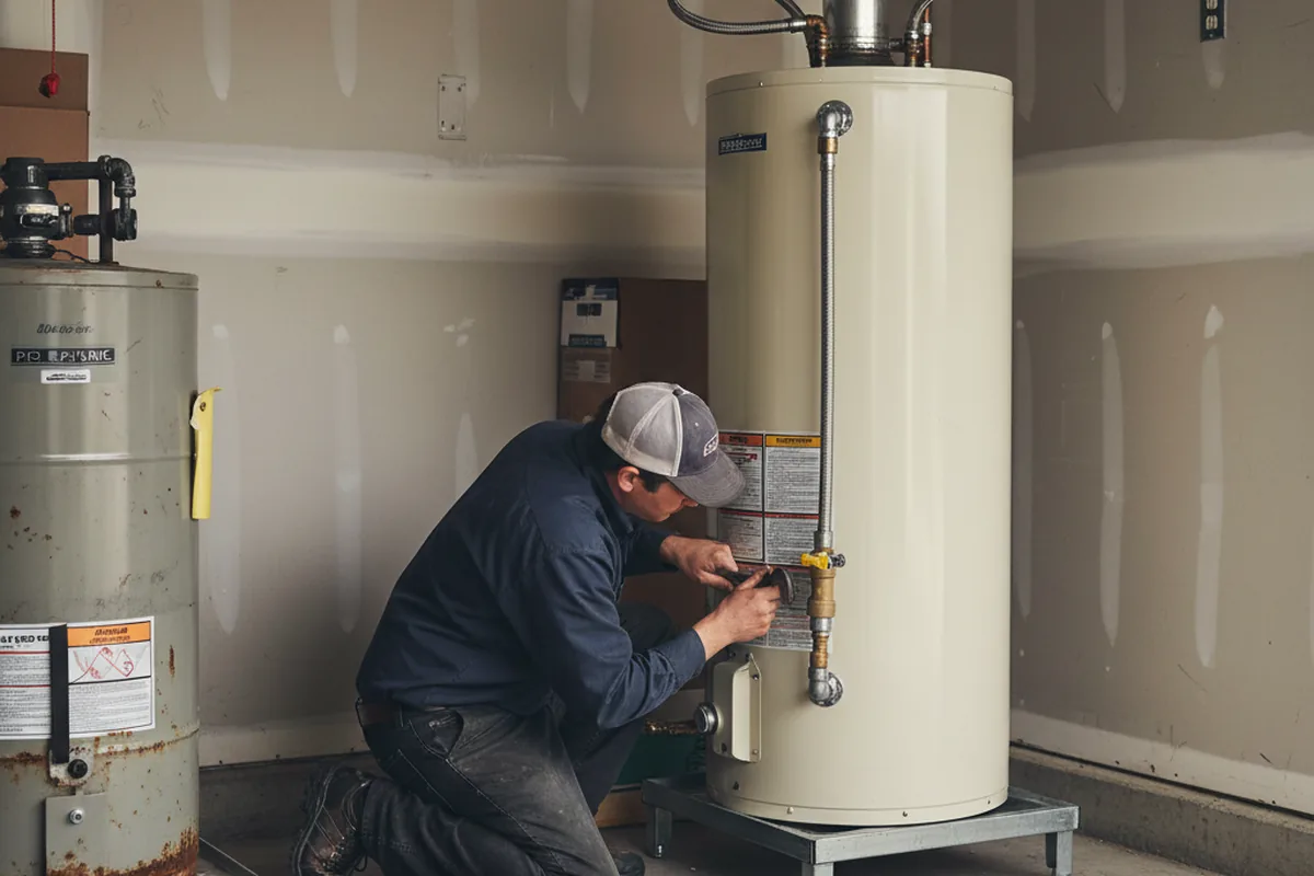 Water heater and shutoff valve replacement in Pawhuska